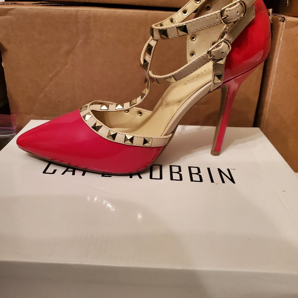 Red and Cream with Rhinestones